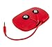 Produktbild 1D One Direction In-Ear Kopfhörer Ohrhörer mit Gewirrfreiem Flachkabel, Cable Tidy und Trageetui Kompatibel mit Smartphones, Tablets und MP3-Playern einschließlich Samsung, Sony, Huawai, Apple, LG, HTC, Nokia uvm. - Rot/Schwarz