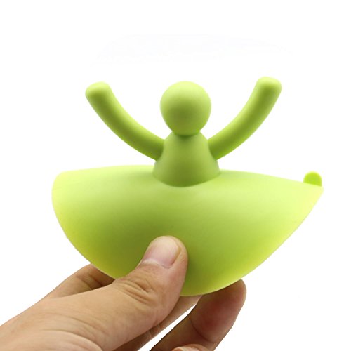 tankerstreet Badewanne Abfluss Stöpsel Dusche Badewanne, Badezimmer Badewanne Dusche Waschbecken Ablaufstopfen auf, Stop Blätter, Waschbecken Badewanne Drain Stopper Gummi Silikon, Dusche Abdeckung für Ablauf Bad Küche Waschraum Badezimmer (blau) - 5