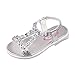 Produktbild Sandalen Sommer Kinder, Sunday Baby Mädchen Kristall Strand Sandalen Prinzessin Roman Diamanten Schuhe 26~35 (32 (EU31), Silber)