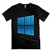 Produktbild Sixtion Geek Microsoft Windows Win 10 Interface Men's Tshirt Black XX-Large