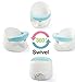 Karibu Swivel Baby Bath Seat 360 Degree with Removable Front Bar (Blue)