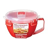 BPA frei Sistema 1109 Mikrowellen-Nudelbowl To Go, 940 ml, rot