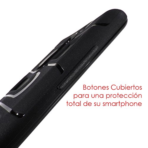 Donkeyphone 599371031 - funda carcasa hibrida blanca 2 en 1 dise  u00f1o zig zag samsung galaxy note 4 n910f