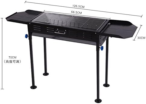 DFERGKR Thick Section Large Grill Outdoor Charcoal Portable Barbecue Household Barbecue Rack More Than 5 Full Set