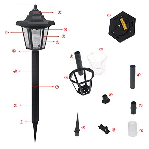 Benma Solarstrom 2in1 Solar Wandleuchte ,Rasen Lampe,Keine Verkabelung 2 Stück - 7