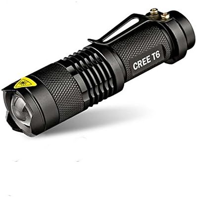 Super bright LED Flashlight Torch Adjustable Focus XML-T6 800 Lumens 5 Models Zoomable and Waterproof LED Torch Handheld Light