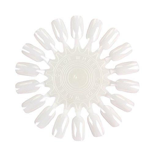 Imported 10Pcs Round Nail Polish Color Palette Display Nail Art Practice Tips Chart