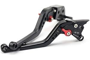 N/A Generic Brake Clutch Levers for Triumph Trident 660 2021 2022 Motorcycle Left Right Short/Long Handle Leavers 1 Pair (Black,Long)