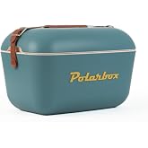 Polarbox Classic Cold and Warm Thermos Bag with Leather Strap 12 L Sea Blue & Blue