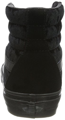 Vans Womens Sk8 Hi Reissue Trainers Black Velvet Black Black