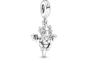 LKWIDI Abalorios Charms Colgantes de Dragón volador mágico Cuentas Plata de Ley 925 con Compatible con Pulsera Europeo, Charms para Mujer Niña