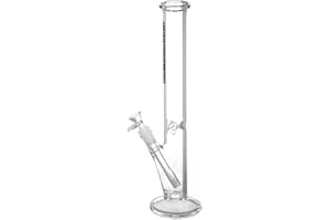 Heisenberg Payday - Bong in vetro da 4 mm, con taglio 18,8mm, giunto da 18,8mm a 18,8mm con braciere 18,8, con foro per calcare e scanalature per il ghiaccio