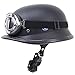 Produktbild SDKUing Mopedhelm, Halbschalenhelm Jethelm Für Damen Und Herren DOT Zertifizierung Mit UV-Schutz Sonnenbrille Retro Vintage Style 55-64 cm Harley-Helm