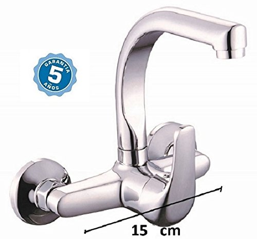 Grifo de cocina fregadero pared con garantia de 5 años