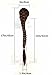 FESHFEN Long Cute Fishtail Braided Ponytail Clip in/on Braided Rope Hair Chignon Drawstring Braid Fishtail Plait Ponytail Hair Extensions Hairpiece 50cm 19 Inch 130g 1B# Natural Black