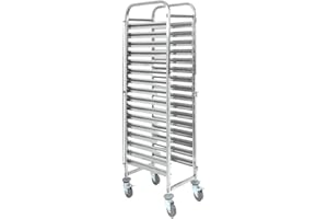 DYNASTEEL Echelle Pâtissière Inox 16 Niveaux - 600 x 400 mm