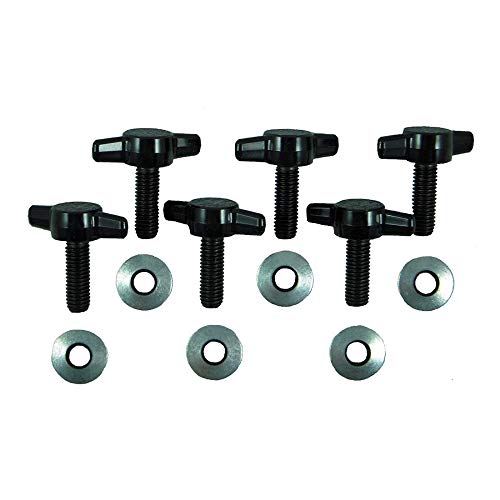 SNOWINSPRING 6pcs/set Hard Top Fast Removal Screw Fastener Kit For Jeep Wrangler JK 2007-2017 Accessories Tee Knobs Screw Nut Kits