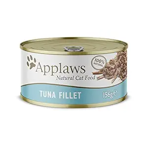 Applaws Cat Wet Food 156g Tuna Fillet in Broth (Pack of 3)