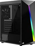 aerocool playa slim Sockel ATX mit Frontbeleuchtung RGB 13 Modi: 6 RGB Flow Effekte und 7 statische Farben