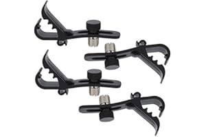 LIEBEWH Clip per Microfono da 4 Pezzi Clip per Microfono a Tamburo Clip Antiurto Supporto per Morsetto di Fissaggio Forniture per Strumenti Musicali con Design Flessibile