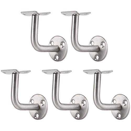 5 Edelstahl Handlaufträger Handlaufhalter Handlauf Wandhalter Holz Geländer