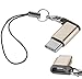 Produktbild yayago USB 3.1 Typ-C auf Micro USB Adapter für Sony Xperia XZ2 / XZ2 Dual / Sony Xperia XZ2 Compact Typ C Kabel Stecker Gold mit Schlaufe