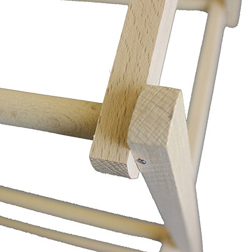 JVL Wäschetrockner, klappbar, aus Holz - 5