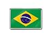 Produktbild BRAZIL Flag nationalen Farben hochwertige Kühlschrankmagnet