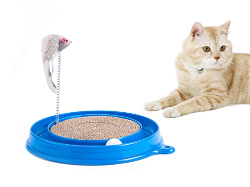Petony-Jouet-pour-Chat-grattoir-Turbo-Rond-avec-Une-Balle-et-Une-Souris-Jouet-pour-Le-Plaisir-du-Chat