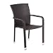 Produktbild 4 Stück greemotion Stapelstuhl Manila, Stapelsessel, Gartenstuhl, 57 x 61 x 88 cm, braun bicolor