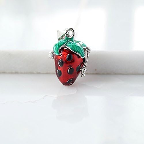 Locket pendant ,strawberry necklace,prayer box locket