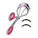 ACEVIVI Hot Pink Metallic Chrome Eyelash Curler Eyelash Curler Tool Kit for Ladies to Make Charming Eyes---Silicone Rubber Refill Replacement Pads Included