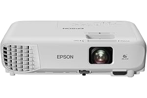 Epson EB-W06 Videoproiettore 3LCD WXGA 1280x800p, Luminosità 3700 lumen in bianco e a colori, Rapporto di contrasto 16.000:1, WiFi opzionale, HDMI