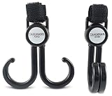 TAHLMANN 2x Doppel Haken für Einkaufstaschen, Wickeltaschen, Handtaschen – universal geeignet für fast alle Kinderwagen und Buggys - 3