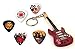 Produktbild We Love Guitars Red Hot Chili Peppers Mini-Gitarren-Keyring & 5 X Plektren