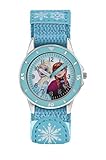 Frozen Mädchen Analog Quarz Uhr mit Stoff Armband FZN5014