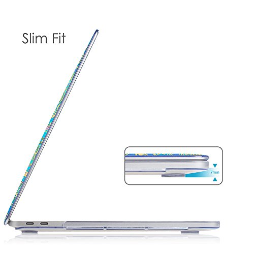 Fintie MacBook Pro 13 H  lle 2017   2016 - Ultrad  nne Plastik Hartschale Schutzh  lle Snap Case f  r NEUESTE 13-zoll MacBook Pro 13   2017   2016 Fre