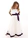 Girls Beaded Bodice Cream&Purple Special Occasion Dress 18-24 months to 9-10 years Available in a selection of colours.