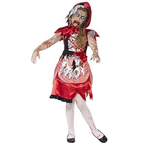 Generique Disfraz Halloween Zombie Caperucita roja Niña