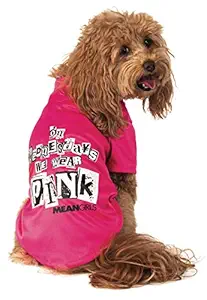 Rubie's Mean Girls Wednesday Wear Pink Pet Costume Tee, Large