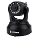 Produktbild YATWIN C24H 720P HD IP Kamera / Überwachungskamera / Sicherheitskamera / ip cam für den Innenbereich mit Lan und WLAN / Wifi (12 IR LED Infrarot Nachtsicht, PIR Wärmesensor, Weitwinkel, SD Karte, Aufnahme, Bewegungserkennung, Audio) schwarz