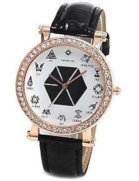 Damenmode Diamant 12 eotem exo-Quarz-analoge Armbanduhr (farbig sortiert)