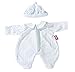 Produktbild Götz 3402162 Puppen-Strampler Himmelblau - Strampler Puppenbekleidung Gr. S - 2-teiliges Bekleidungs- und Zubehörset für Babypuppen von 30 - 33 cm