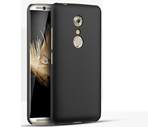 EIISION ZTE AXON 7 Funda Ultra ligero Suave mate sedoso pintura PC Funda protectora de tel  fono  Negro 