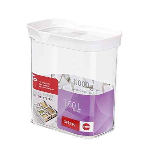 Emsa 514551 Optima Schüttdose, rechteckig, 1,60 L