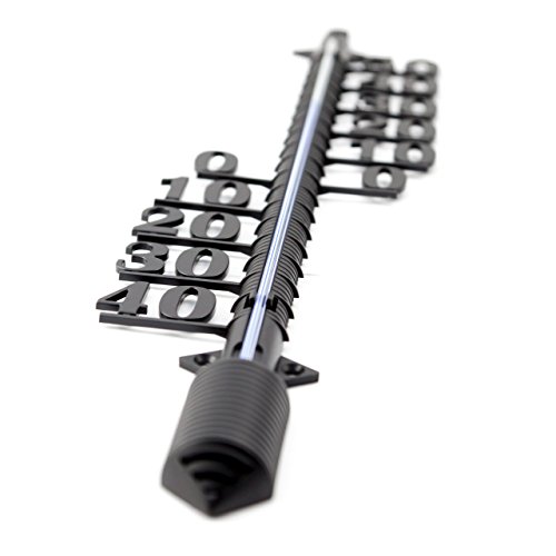 2 Stück Set mit 47 und 18 cm Außen – Garten – Haus – Wand Analog Kunststoff Thermometer schwarz und weiß . Gartenthermometer Deutsche Herstellung - 4