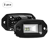 【HELLER ALS JEDER】 AAIWA 20W CREE Arbeitslichtleiste nimmt 2pcs hochintensive Cree-s mit einer Ausgangsleistung von bis zu 4800LM Lichtstrom mit 6000K Kristallweißstrahl an und verleiht Ihrem Offroad-Fahrzeug mehr Sichtbarkeit.