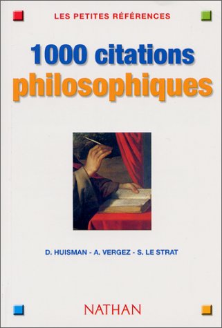 couverture de : 1000 citations philosophiques