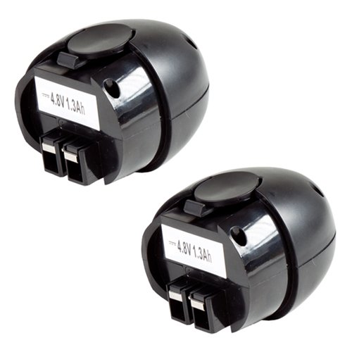 2x MTEC Akku 1300mAh 6,24Wh 4,8V für Metabo PowerGrip 2 PowerGrip Flashlight PowerMaxx 6.00063.50 6.02410.50 6.00064.50 6.27000.00 ersetzt Originalakku Bezeichnung: 6.31858 6.31858.00 6.27270 6.27270.00 6.27271 6.27271.00 6.27273 6.27273.00