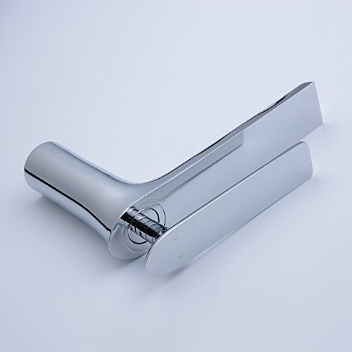 Beelee BL6307 Chrom Mischbatterie Wasserhahn Bad Armatur Waschtischarmatur Waschbeckenarmatur Einhebelmischer Badarmatur - 6